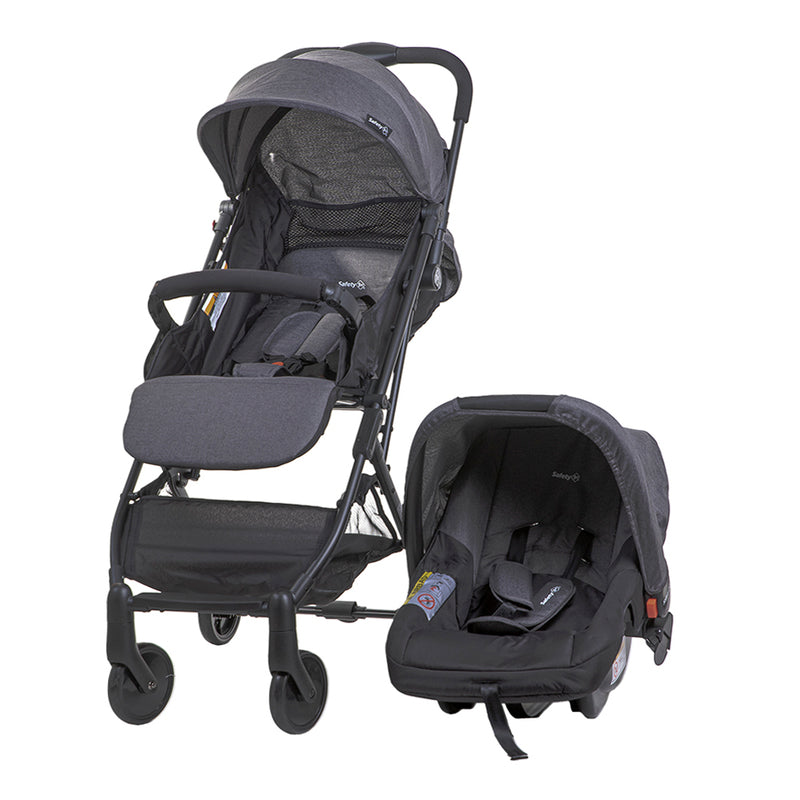 Carriola Compacta con Portabebe SAFETY1ST Trolly Negro