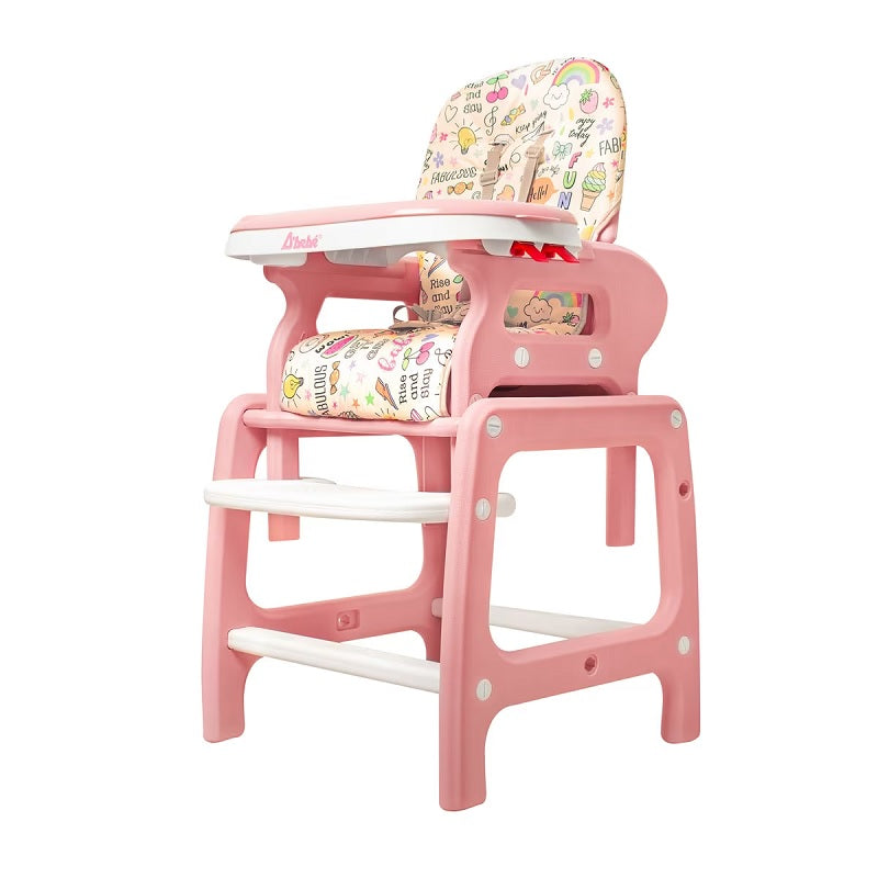 Silla Alta 2en1 DBEBE MultiComfort Rosa