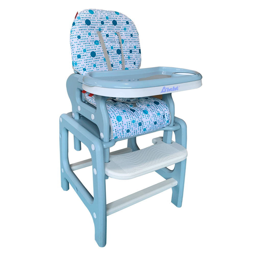 Silla Alta 2en1 DBEBE MultiComfort Azul