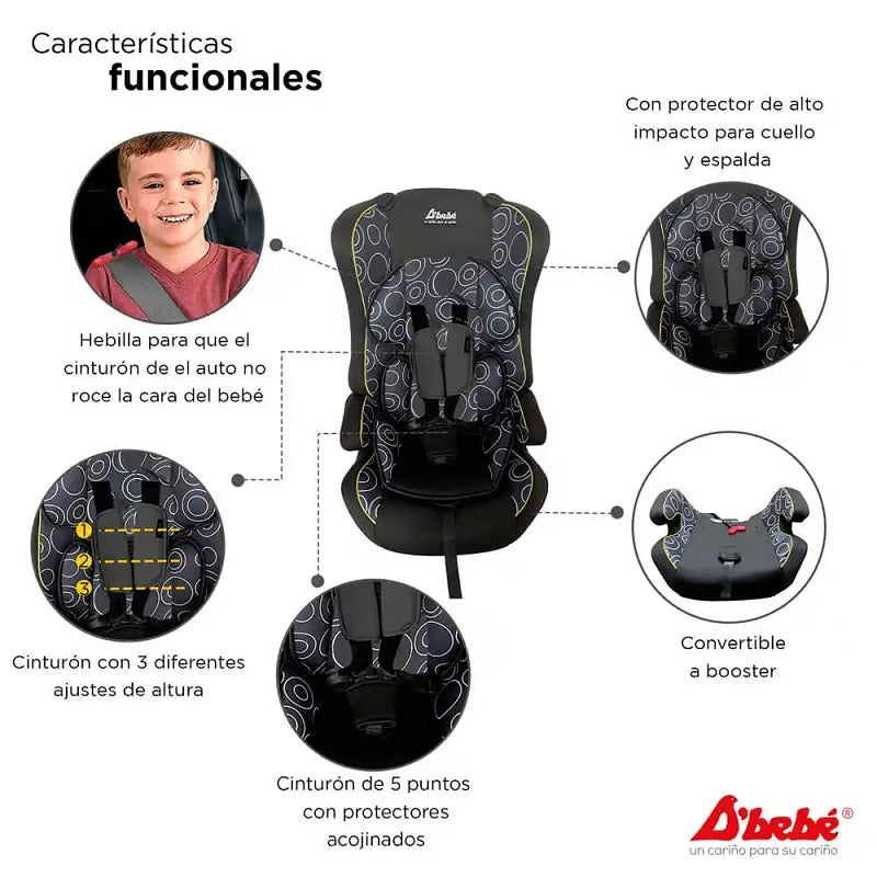 Autoasiento DBEBE MAXI Negro