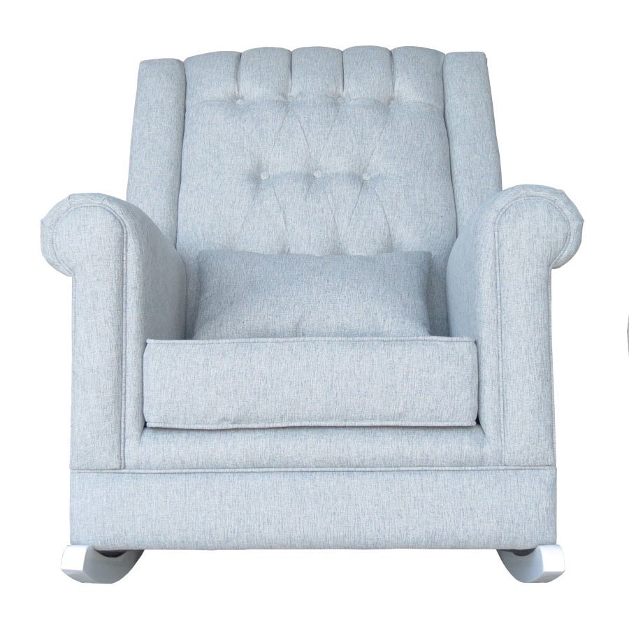 Sillon Mecedora Divano TITI Gris Balancines Blanco