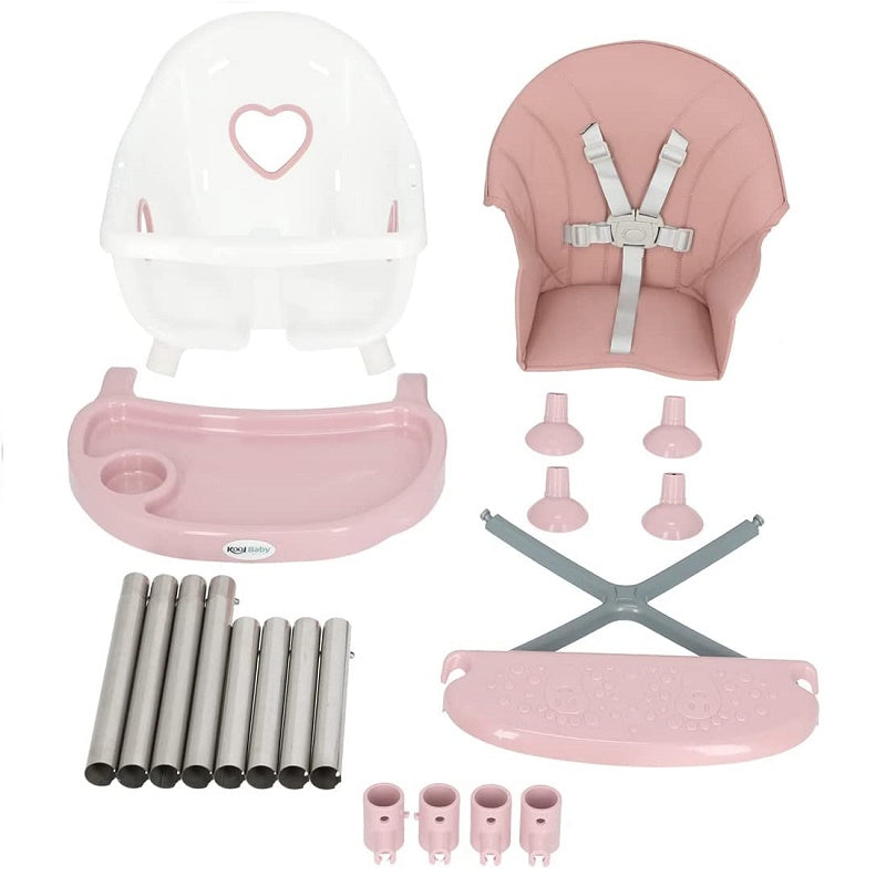 Silla Alta Elite KOOLBABY Rosa Palo